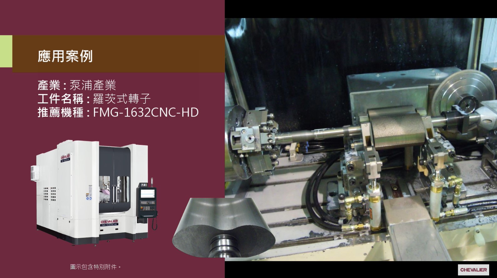 FMG-1632CNC-HD_泵浦產業│羅茨式轉子加工應用